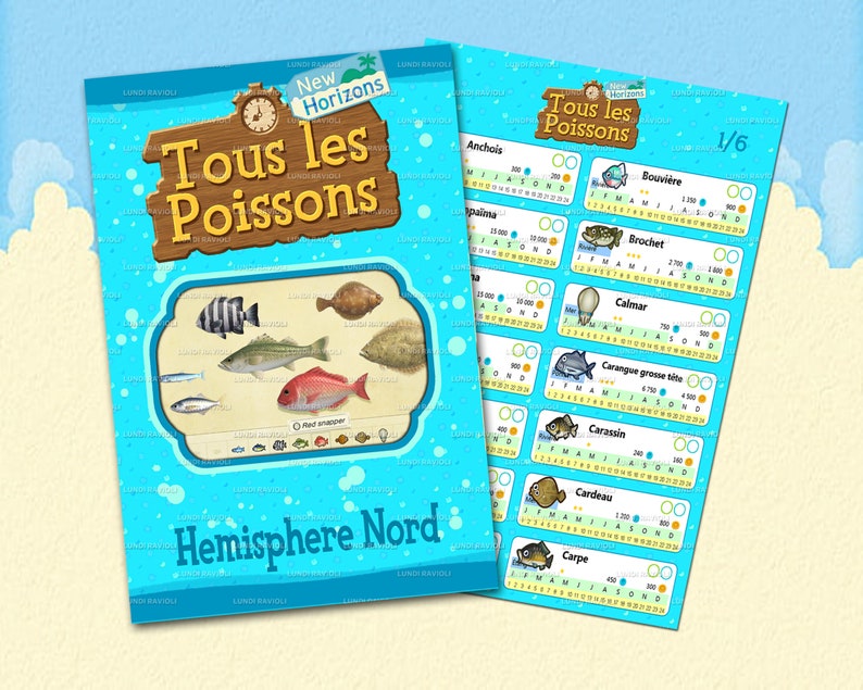 Télécharger Guide Animal Crossing New Horizon Pdf Animal Crossing Guide to All Fish New Horizon Pdf to Print - Etsy