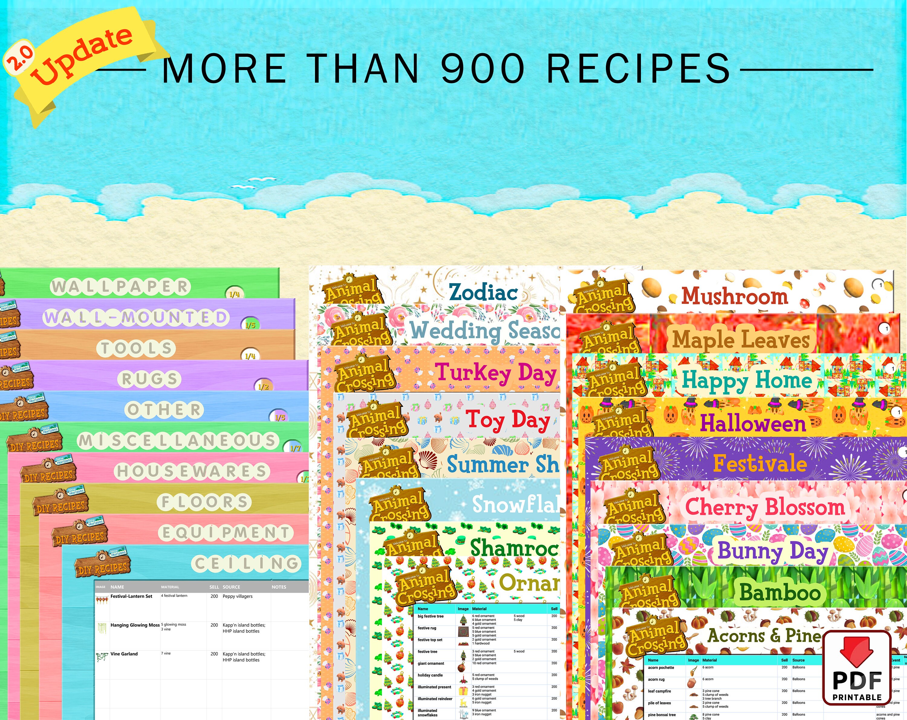 Acnh DIY Crafting Recipes Complete List, Animal Crossing Guide
