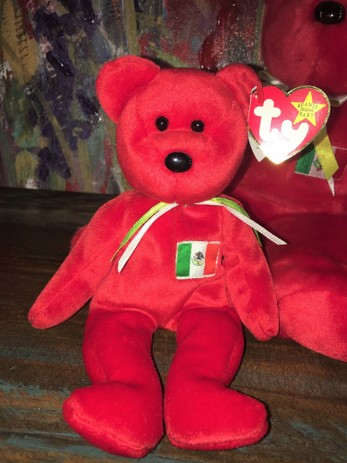 TY Beanie Baby osito the Mexican Bear Original Etsy