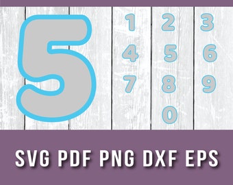 Download Layered Number Svg Etsy