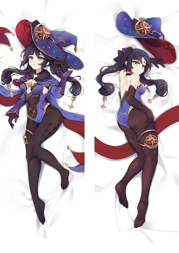 Genshin Impact Mona Megistus Anime Girl Dakimakura Body Pillow Etsy