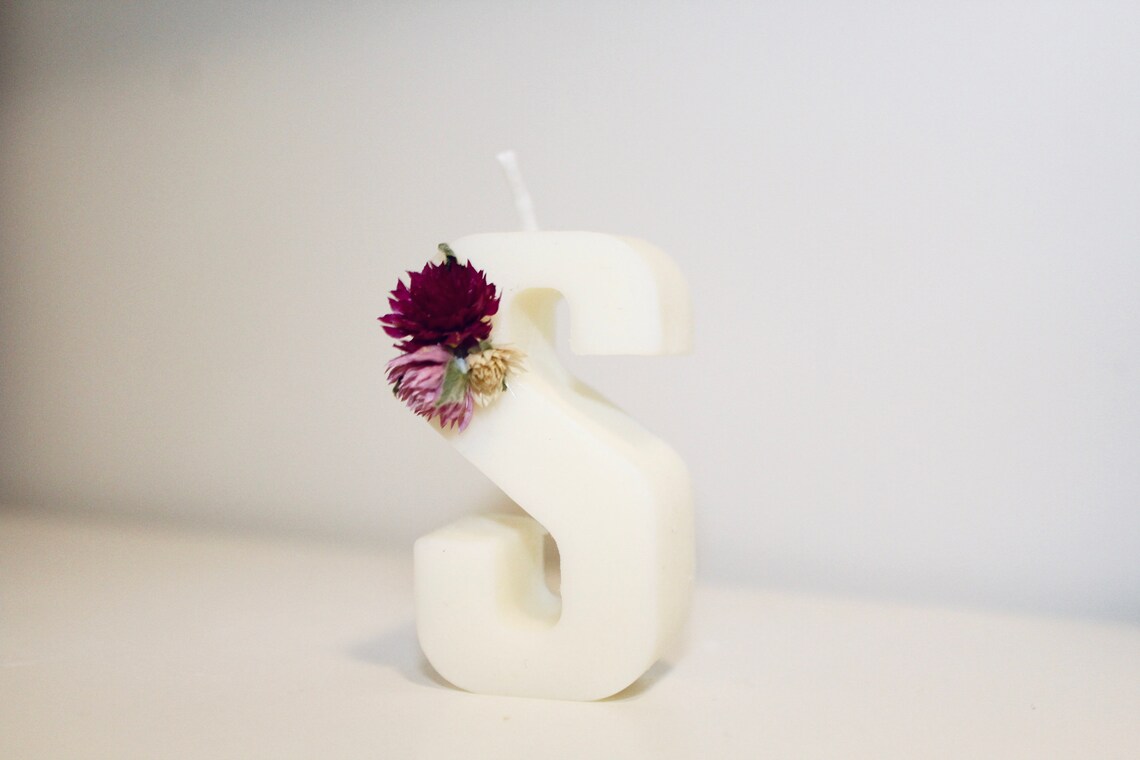 Birthday Candles Letter Candles Personalized Candles Etsy