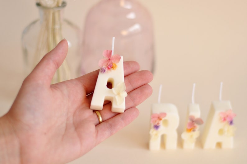 Personalized Birthday Candles Cake Toppers Letter Candles Etsy