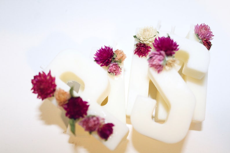 Personalized Birthday Candles Cake Toppers Letter Candles Etsy Canada