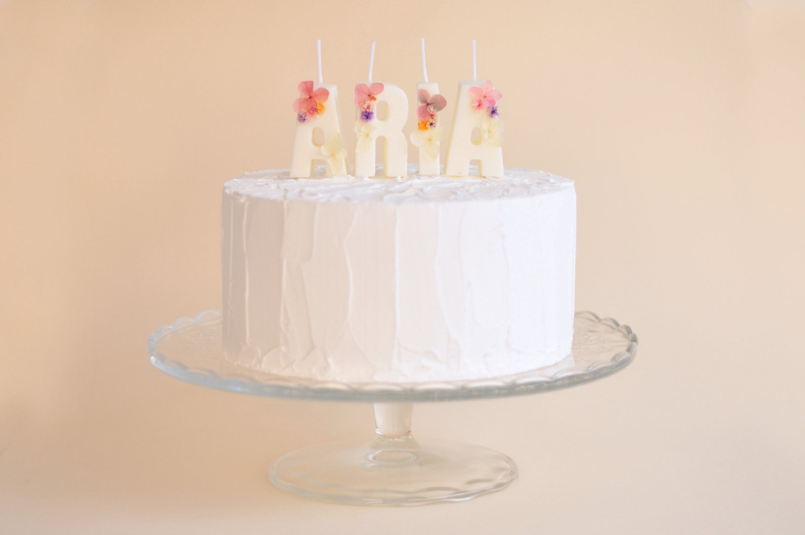 Personalized Birthday Candles Cake Toppers Letter Candles Etsy