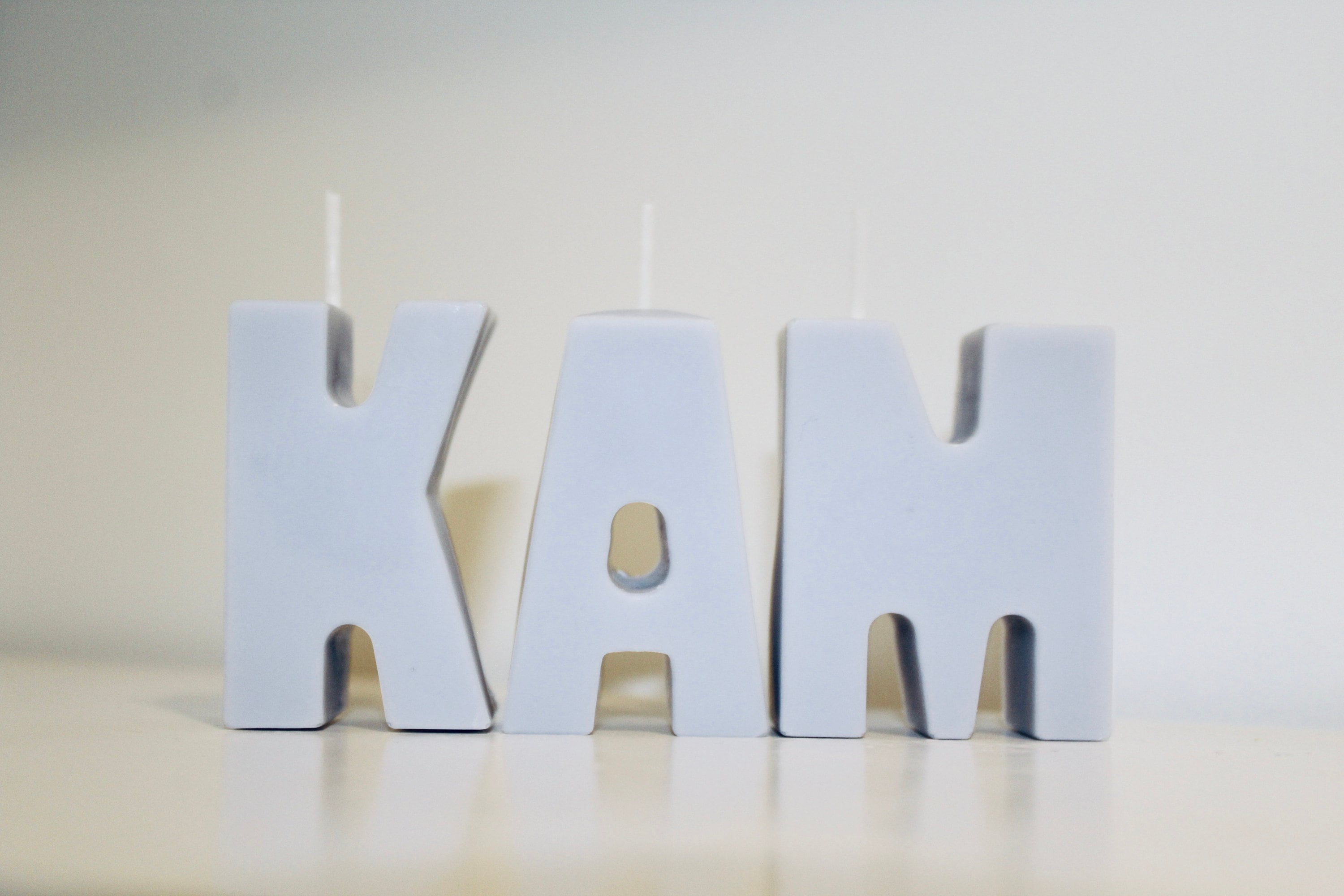 Colour Letter Candles Personalized Birthday Candles Cake Etsy