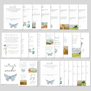 Joy Wonder Printable, Charlotte Mason, Druck & kursive Handschrift, Natur Poesie, Homeschool Morgen Menü, Copywork Auswendiglernen, Wandkunst