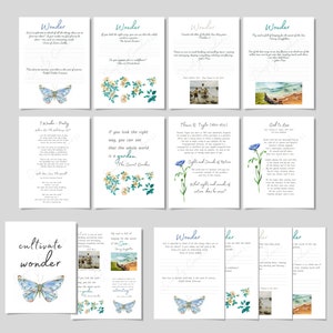 Wonder, Nature, Poetry, Cursive Handwriting, Charlotte Mason, Homeschool Morning Time Menu, Hymn Copywork Memorization, Wall Art