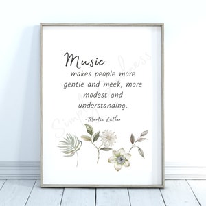 Music, Minimalistic Wall Art, Charlotte Mason, Music Study