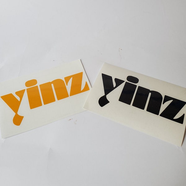 Yinz Old School PGH Vinyl Sticker Decal -- Multiple Colors