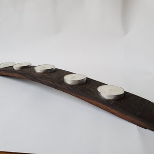 Antique Wine Barrel Stave Tea Candle Holder