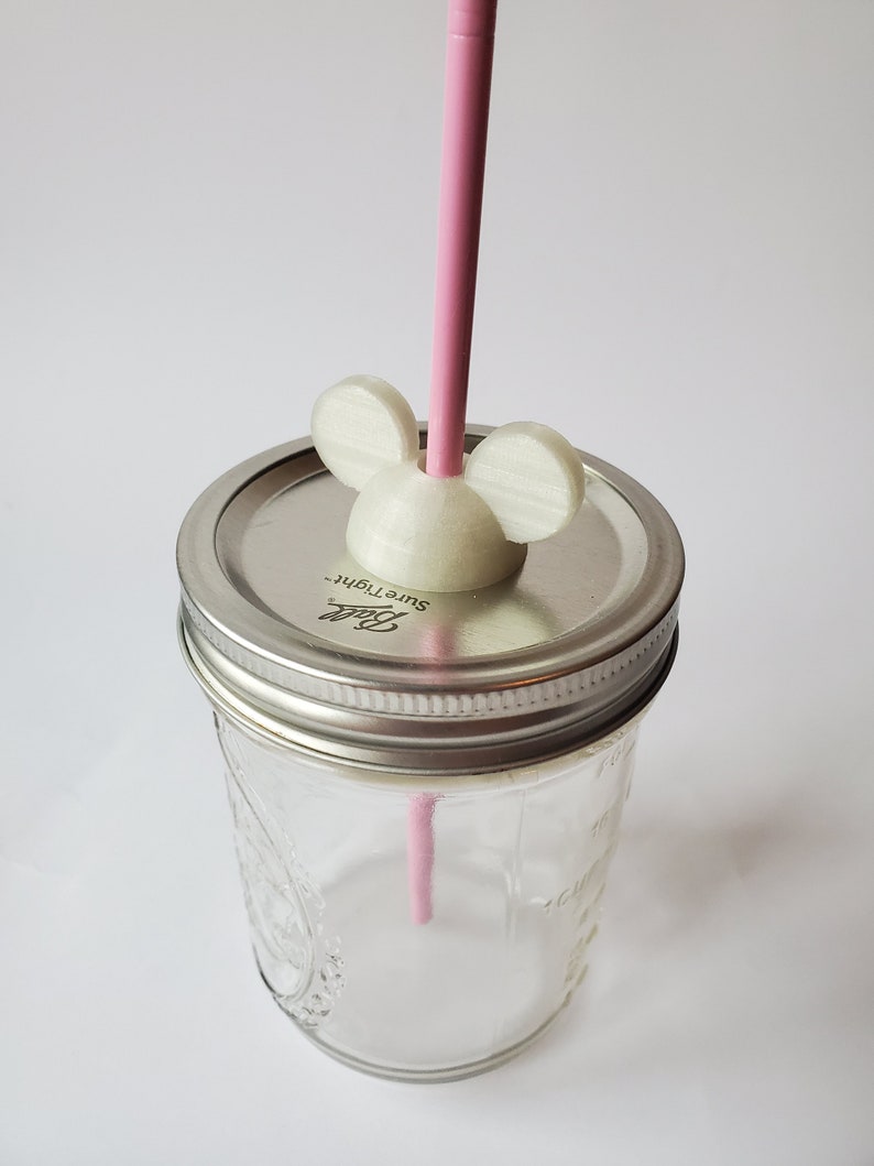 Multiple Colors Mouse Ears Straw Topper Straw Buddy