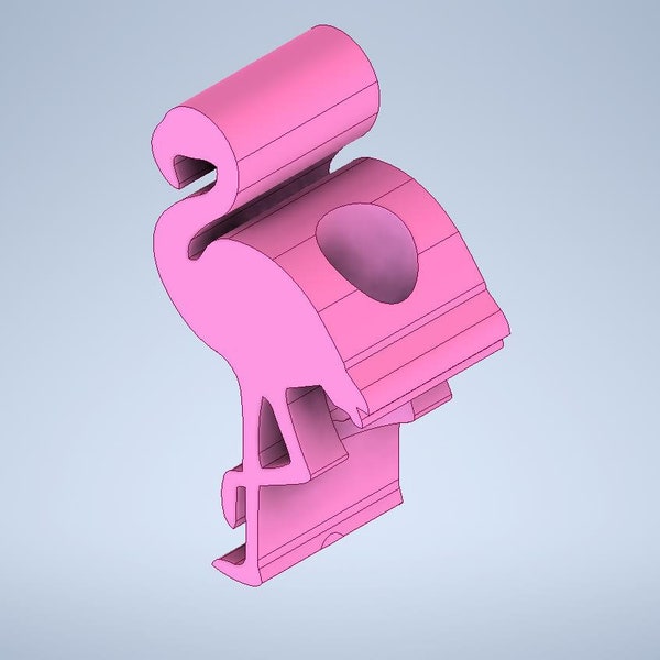 Flamingo Straw Topper STL File For 3D Printing