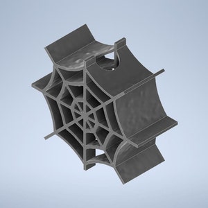 Spider Web Straw Topper STL File For 3D Printing