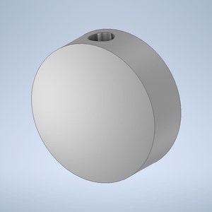 Blank 1.8&quot; Circle Straw Topper STL File For 3D Printing