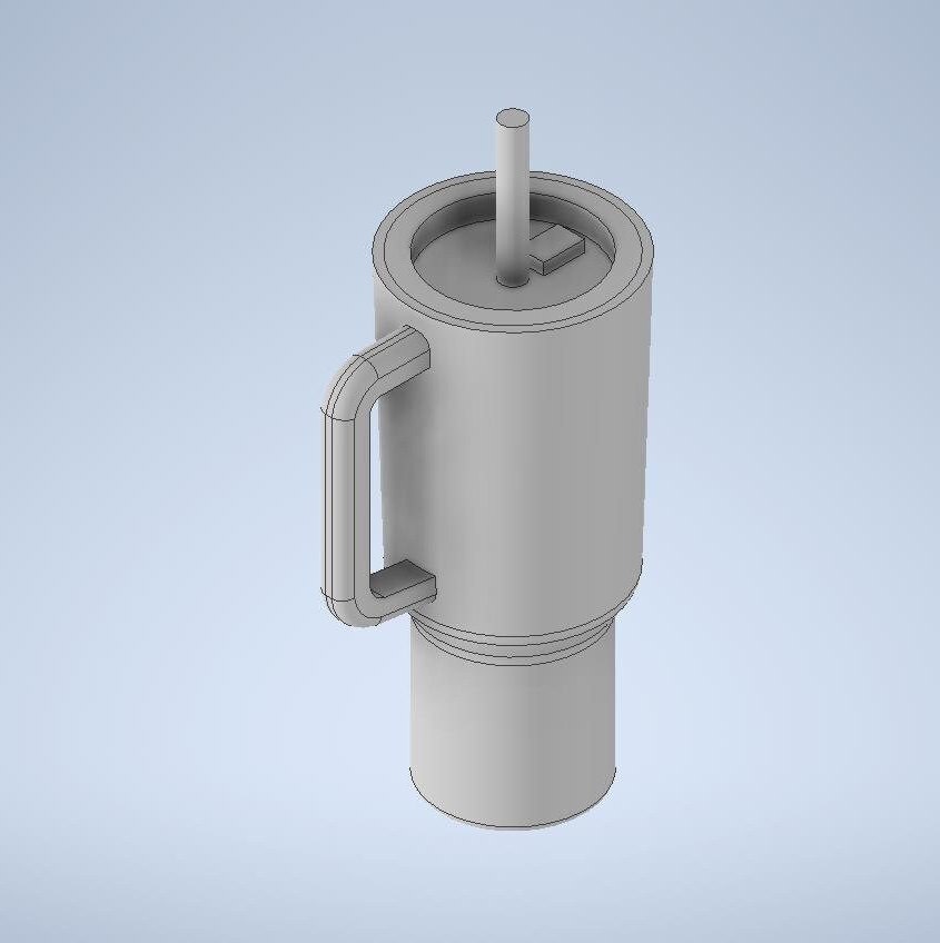 Mini Stanley Tumbler Keychain 3D Printed Trendy Cup 