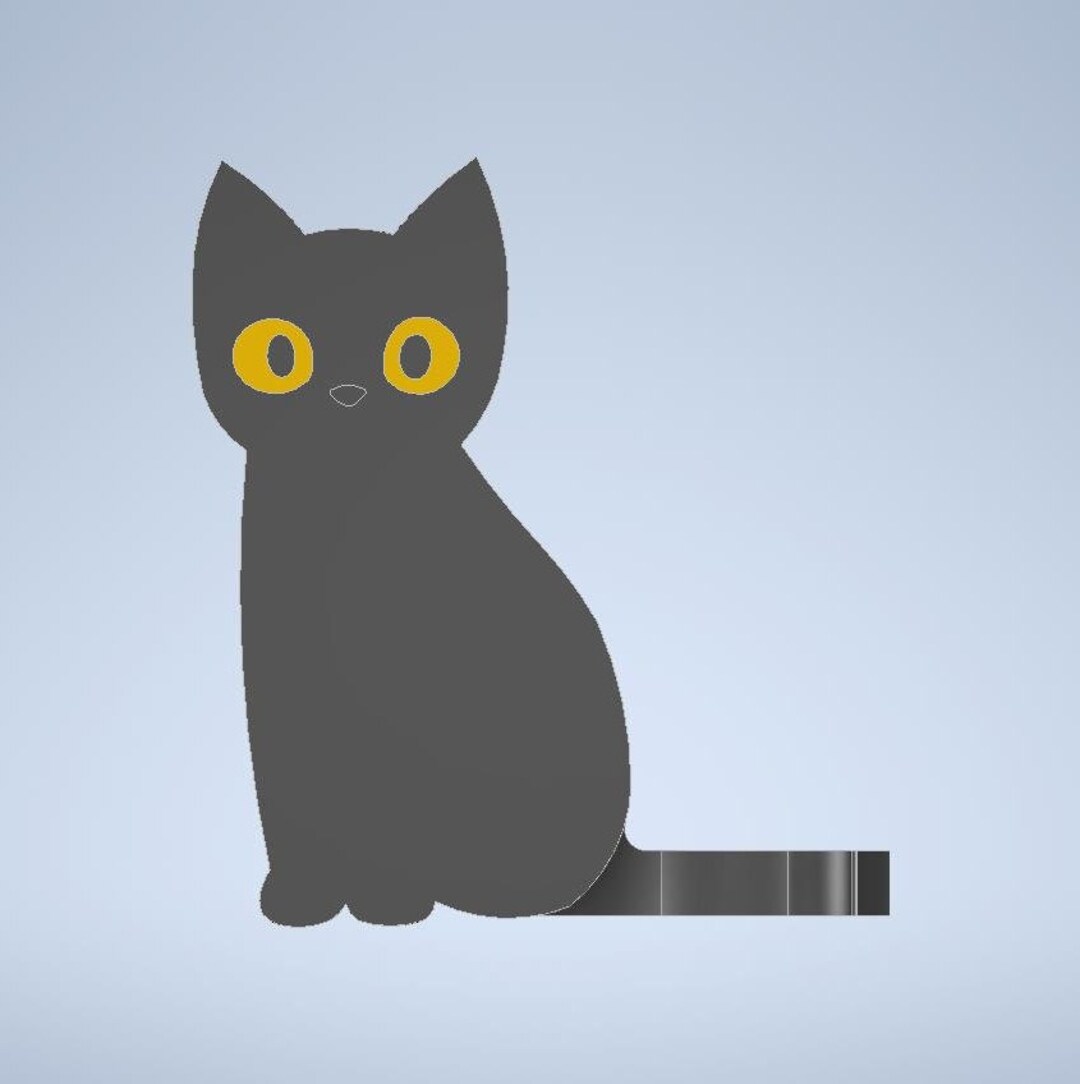 Cat Straw Topper by KDaviou, Download free STL model
