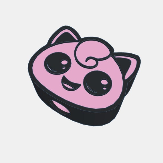 Jiggly Puff Pokémon Straw Topper STL File for 3D Printing 