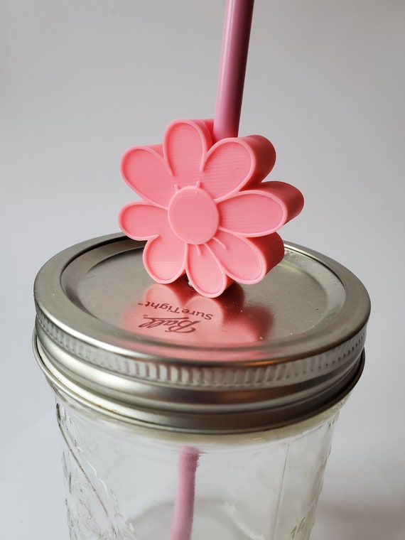 Spring Straw Topper, Flower Straw Topper, Summer Straw Topper