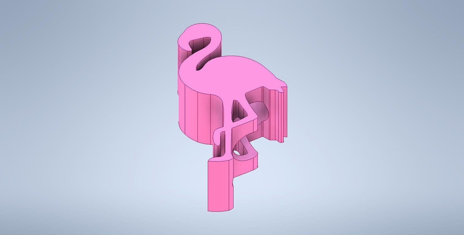 Flamingo Straw Topper STL File for 3D Printing Etsy