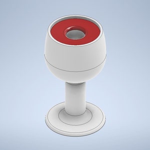 Wine Glass Straw Topper STL File For 3D Printing