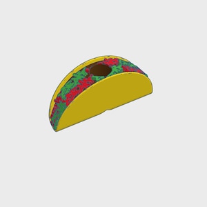 Taco Straw Topper STL File For 3D Printing