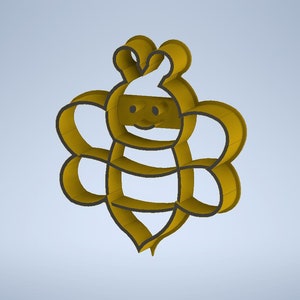 Bumble Bee Cookie Cutter STL File For 3D Printing