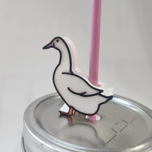 Duck Straw Topper Dual-Color Straw Topper Straw Buddy