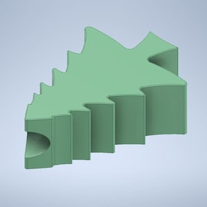 Evergreen Tree Straw Topper STL File For 3D Printing