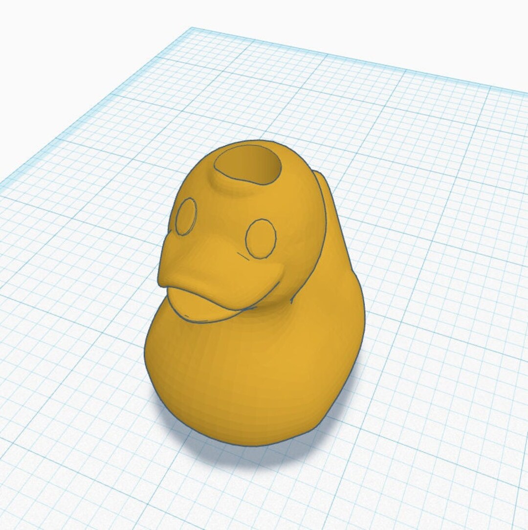 Rubber Duck Straw Topper STL File for 3D Printing Etsy Canada