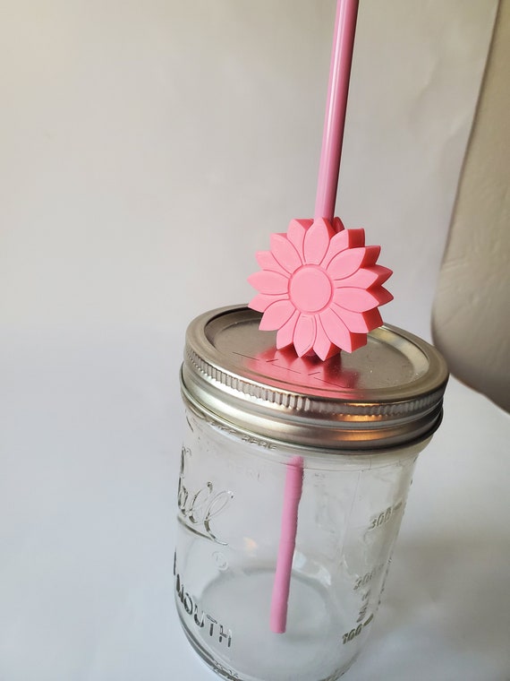 Sunflower Straw Topper Straw Buddy Multiple Colors 