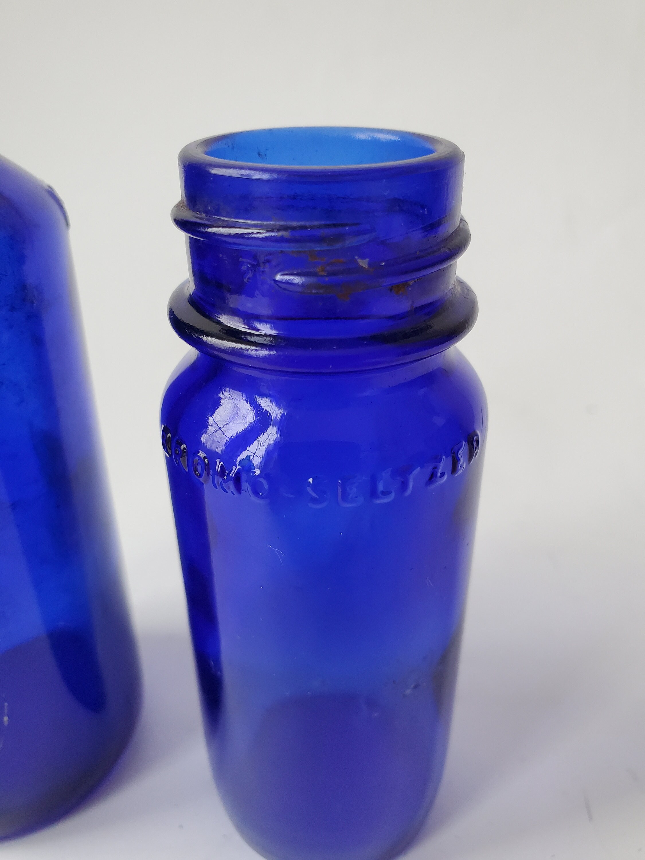 Antique Bromo Seltzer Bottles Lot of Two Different Sizes 2 Etsy