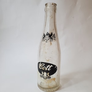 Vintage 1967 House Of Cott Club Special 7 FL. OZ.- Empty Bottle - Higrade Prod. Co. Braddock PA