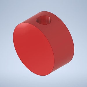 Blank 1.25&quot; Circle Straw Topper STL File For 3D Printing