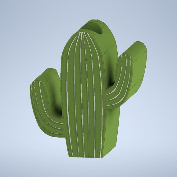 Cactus Straw Topper STL File for 3D Printing 