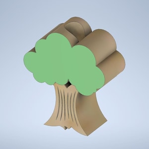 Coniferous Tree Straw Topper STL File For 3D Printing