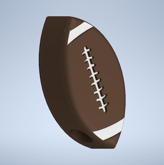 Football Straw Topper STL File for 3D Printing 