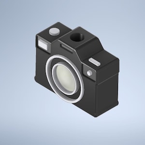 Camera Straw Topper STL File For 3D Printing