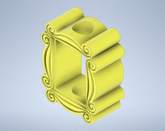 Friends Frame Straw Topper STL File For 3D Printing