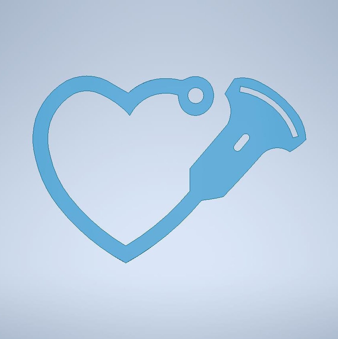 Ultrasound Transducer Heart Straw Topper STL File for 3D Etsy