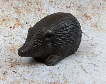 Hedgehog Ornament Cast Iron Freestanding Indoor or Outdoor