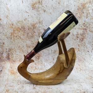 Wine Bottle Holder Drunken Duck Wine Rack Boozing Duck Wooden