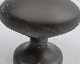 Oval Knob handle Antique bronze matt distressed finish