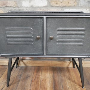 Industrial 2 Door Cabinet Retro Vintage