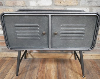 Industrial 2 Door Cabinet Retro Vintage