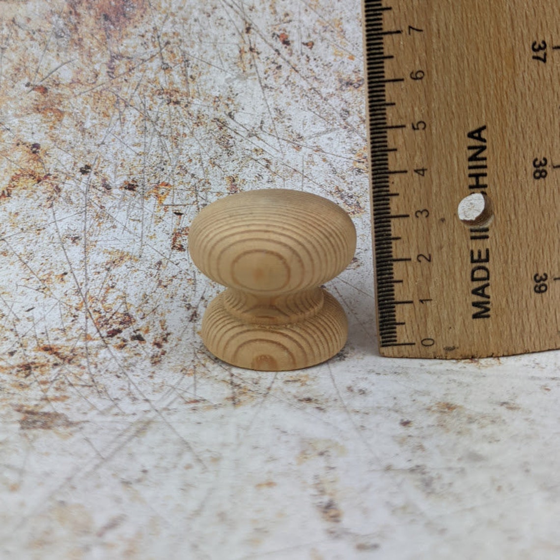 Unfinished Pine Handles Set of 6 Drawer Knob 40mm Ready to Etsy UK
