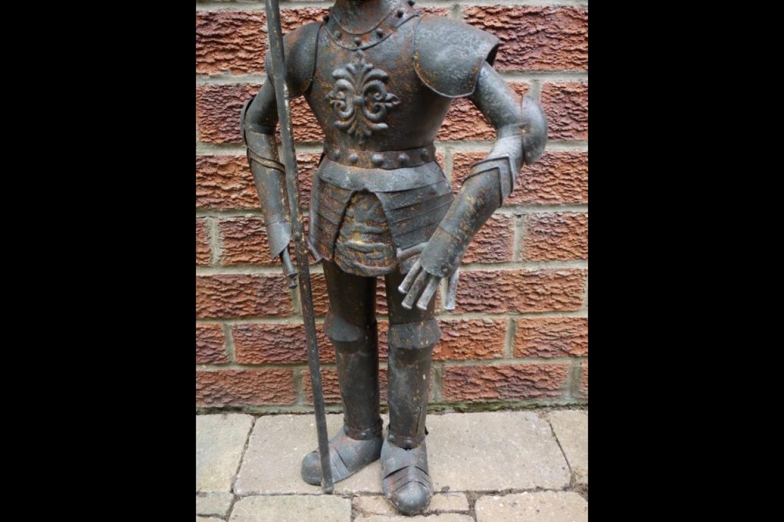 89cm Suit of Armour Rusty Finish - Etsy