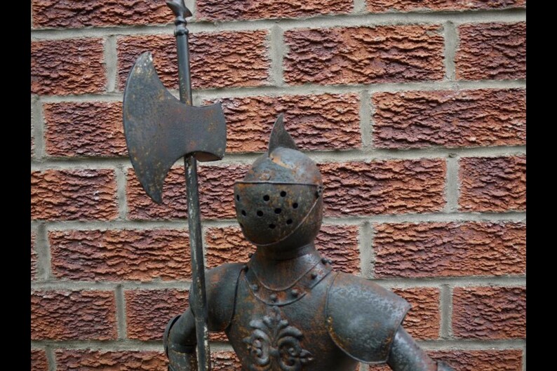 89cm Suit of Armour Rusty Finish - Etsy