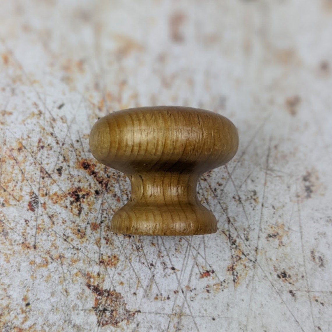 Pine Wooden Handles Set of 6oak Finish Drawer Knob 40mm Etsy
