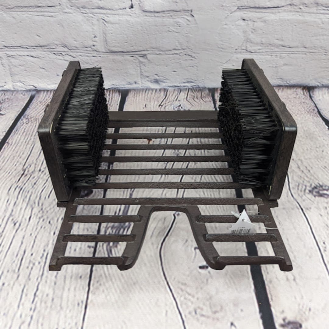 Welly Boot Jack With Cleaning Brushes, Wellington Boot Cleaner Cast